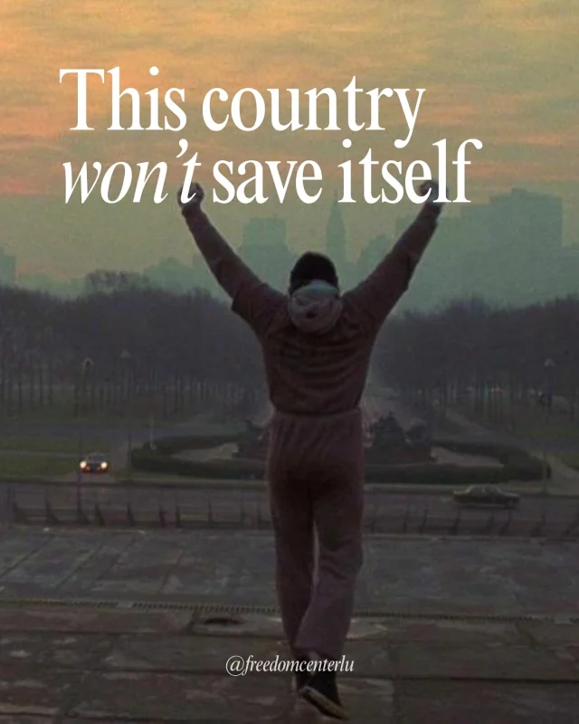 Do your part. Save your country.