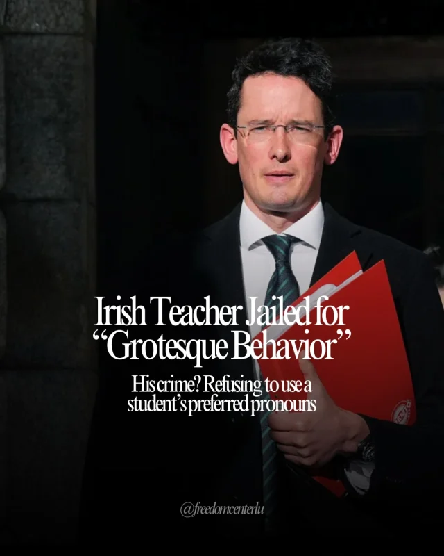 Pray for Enoch Burke. This isn’t just happening in Europe. This ideology and powers that enforce it are making their way into the United States.